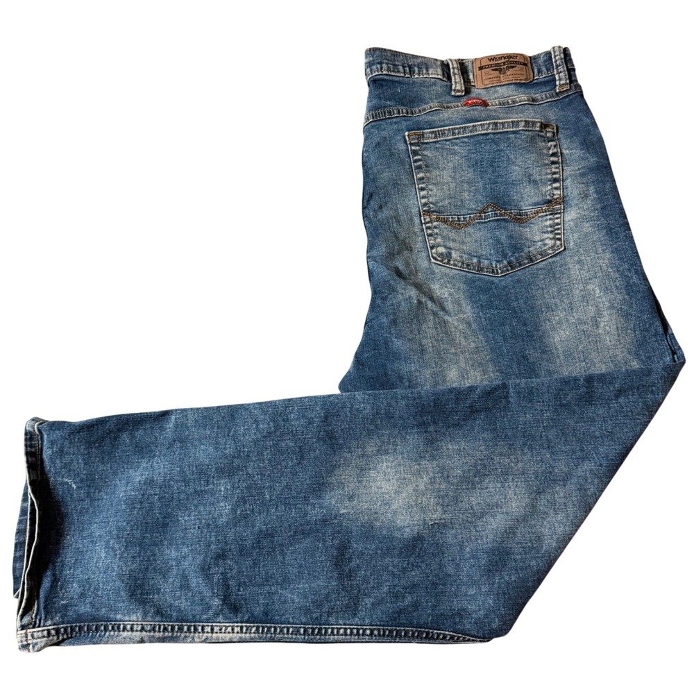 Wrangler Jeans Mens 42x30 Blue Slim Straight‎  92FNWAR